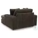 Midnight Madness Chocolate Brown Oversized Chaise