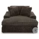 Midnight Madness Chocolate Brown Oversized Chaise