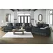 Midnight Madness Gunmetal 4 Piece Double Chaise Sectional