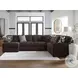 Midnight Madness Chocolate Brown 4 Piece Sectional with LAF Chaise
