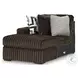 Midnight Madness Chocolate Brown 4 Piece Sectional with LAF Chaise