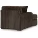 Midnight Madness Chocolate 6 Piece Modular Sectional and Chaise with Pillows