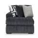 Midnight Madness Gunmetal 2 Piece Sectional Sofa Chaise