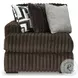 Midnight Madness Chocolate Brown 4 Piece Sectional with LAF Chaise