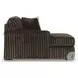 Midnight Madness Chocolate Brown 4 Piece Sectional with LAF Chaise