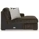 Midnight Madness Chocolate 5 Piece Modular Sectional with Chaise