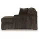 Midnight Madness Chocolate 5 Piece Modular Sectional with Chaise