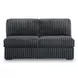 Midnight Madness Gunmetal 5 Piece Chaise Sectional