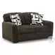 Midnight Madness Chocolate 72" Loveseat