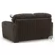 Midnight Madness Chocolate Living Room Set