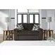 Midnight Madness Chocolate 72" Loveseat
