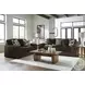 Midnight Madness Chocolate Living Room Set