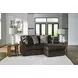 Midnight Madness Chocolate 2 Piece Modular Sectional with Chaise