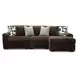 Midnight Madness Brown 3 Piece Modular Sectional with Chaise