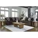 Midnight Madness Chocolate 5 Piece Modular Sectional