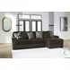 Midnight Madness Chocolate Brown 2 Piece Sectional Sofa with RAF Chaise