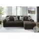 Midnight Madness Chocolate Brown 2 Piece Sectional Sofa with RAF Chaise