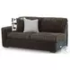 Midnight Madness Chocolate Brown 3 Piece Sectional
