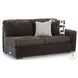 Midnight Madness Chocolate Brown 4 Piece Sectional with LAF Chaise