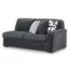 Midnight Madness Gunmetal 4 Piece LAF Chaise Sectional