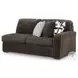 Midnight Madness Chocolate Brown 4 Piece Sectional with LAF Chaise