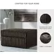 Midnight Madness Chocolate Brown Oversized Accent Ottoman