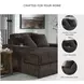 Midnight Madness Chocolate Brown Oversized Chaise