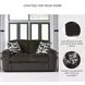 Midnight Madness Chocolate 72" Loveseat