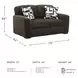 Midnight Madness Chocolate 72" Loveseat