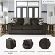 Midnight Madness Chocolate 98" Sofa