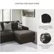 Midnight Madness Chocolate Brown 2 Piece Sectional Sofa with RAF Chaise