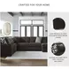 Midnight Madness Chocolate Brown 4 Piece Sectional with RAF Chaise