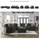 Midnight Madness Chocolate Brown 4 Piece Sectional with RAF Chaise