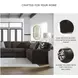 Midnight Madness Chocolate Brown 4 Piece Sectional with LAF Chaise