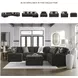 Midnight Madness Chocolate Brown 4 Piece Sectional with LAF Chaise