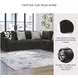 Midnight Madness Chocolate Brown 3 Piece Sectional