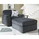 Midnight Madness Gunmetal Oversized Chair
