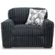 Midnight Madness Gunmetal Oversized Chair