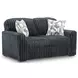 Midnight Madness Gunmetal Living Room Set