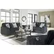 Midnight Madness Gunmetal 98" Sofa