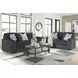 Midnight Madness Gunmetal 72" Loveseat