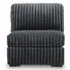 Midnight Madness Gunmetal 3 Piece Double Chaise Sectional