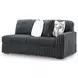 Midnight Madness Gunmetal 5 Piece LAF Sectional