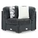 Midnight Madness Gunmetal 5 Piece LAF Sectional
