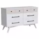 Rowan Ash Linen 6 Drawer Dresser