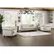 Alwick Vanilla Leather Living Room Set