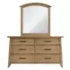 Jackson Golden Oak Arched Dresser Mirror
