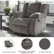 Tulen Gray Rocker Recliner