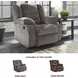 Tulen Gray Rocker Recliner