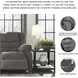 Tulen Gray 63" Reclining Loveseat